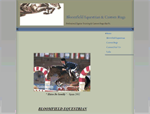 Tablet Screenshot of bloomfieldequestriancustomrugs.com